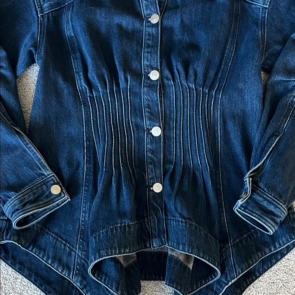 Anthropologie Pintuck Peplum Jacket - Picture 8 of 12